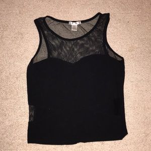 Black crop top